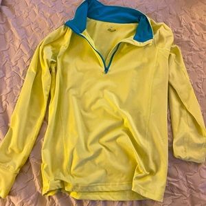 Yellow quarter zip